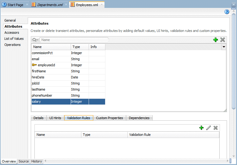 Data Control Registry