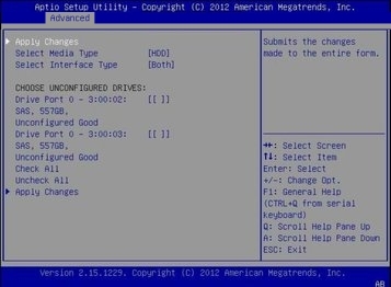 image:Gráfico que muestra la pantalla UEFI Driver Control (Control de controladores UEFI) del BIOS.