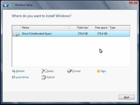 形式やパーティション情報を設定するための「詳細オプション」を示す画像。 image:形式やパーティション情報を設定するための「詳細オプション」を示す画像。