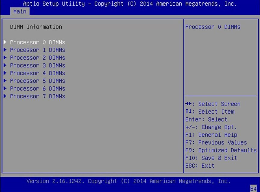 image:「DIMM」の情報を示すスクリーンショット。