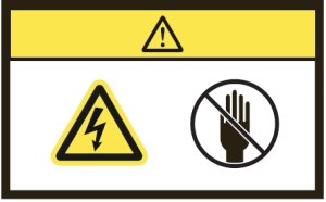 image:Graphic of warning with hand symbol