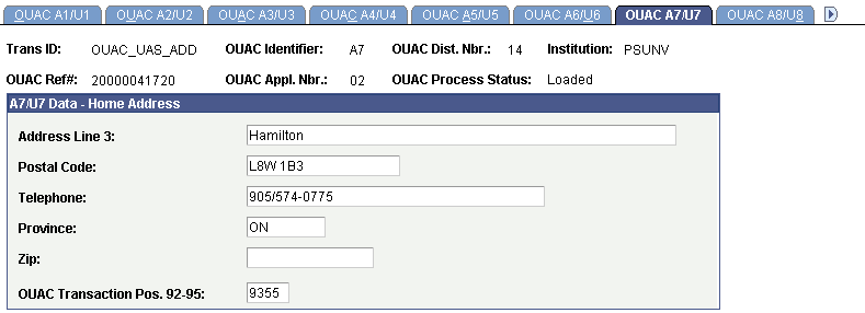 OUAC A7/U7 page