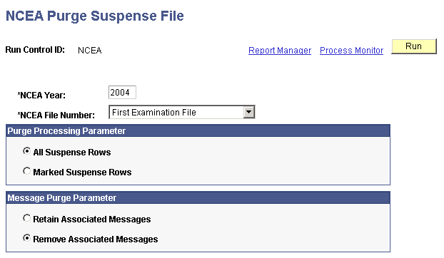 NCEA Purge Suspense File page