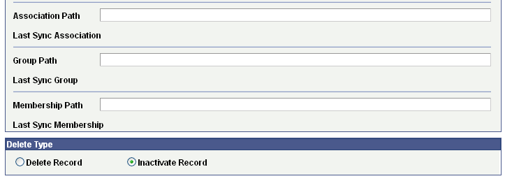 LDAP Targets page (2 of 2)