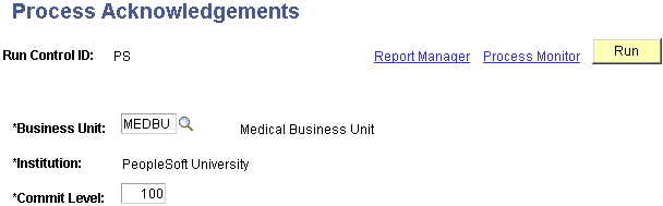 Process Acknowledgements page