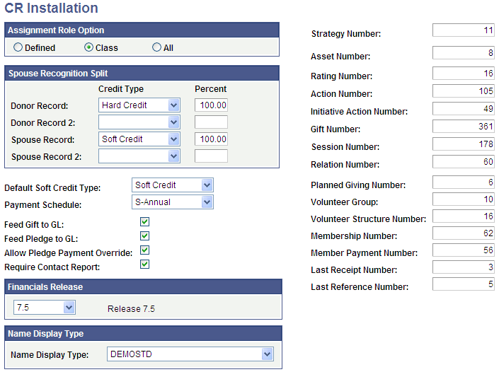 CR Installation page