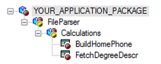 Application package example