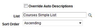 Example of a Sort Order Specification that is not a Data Set