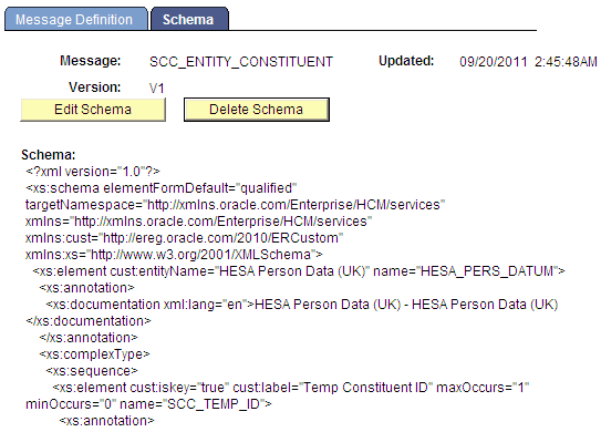 Constituent message partial schema