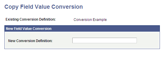 Copy Field Value Conversion page