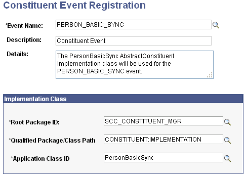 Constituent Event Registration page