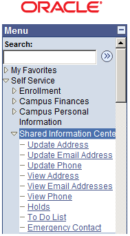 Example of Content References in the Share Information Center Portal