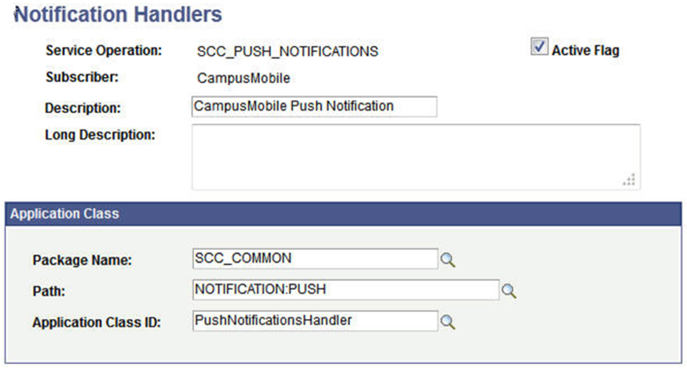 Notification Handlers Page