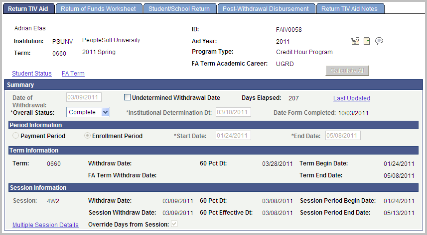 Return TIV (title four) Aid page