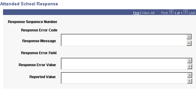 Attended School Response page