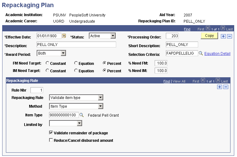 Example of the Validate item type rule with an Item Type method