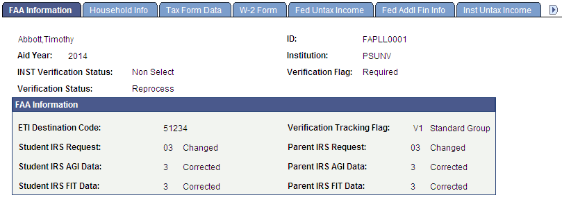 FAA (financial aid administrator) Information page