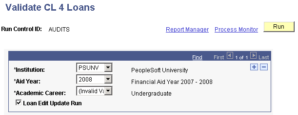 Validate CL (common line) 4 Loans page