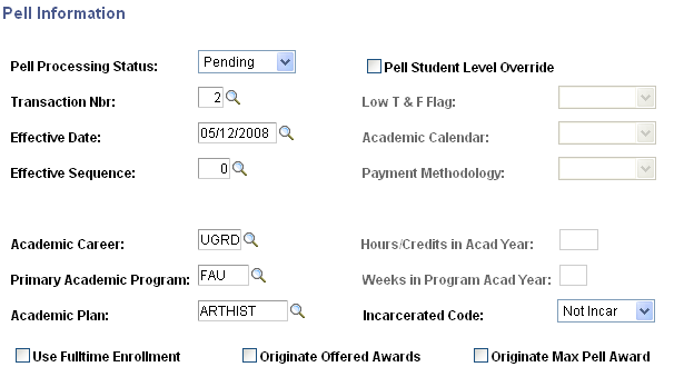 Pell Information page