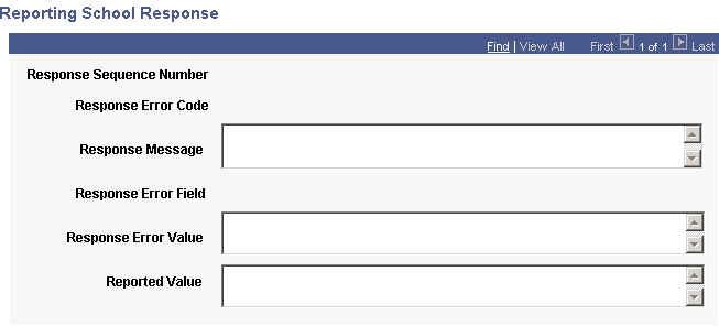 Reporting School Response page