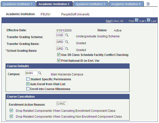 Academic Institution 2 page