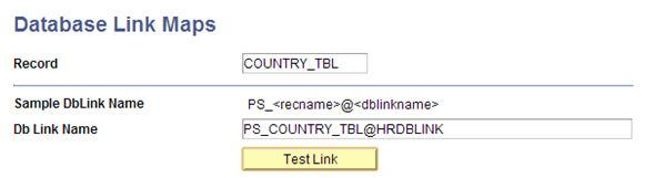 Example of Database Link Maps for COUNTRY_TBL record