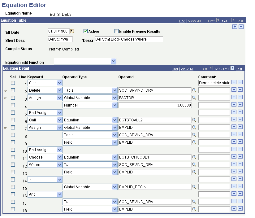 Example for the Paste After Row option