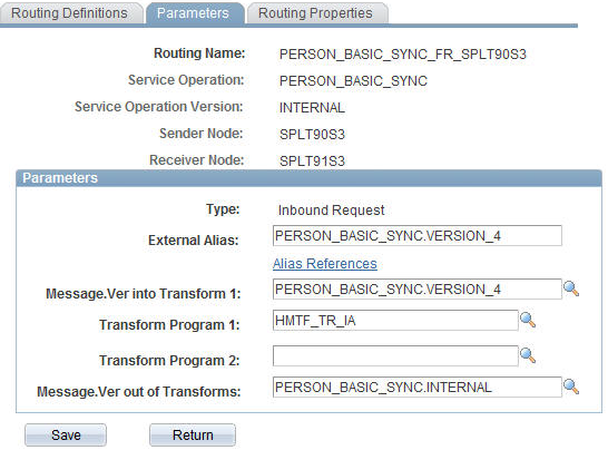 HCM 9.1 PERSON_BASIC_SYNC routing parameters