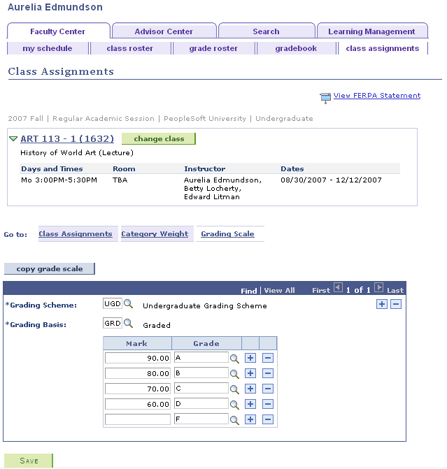 Grading Scale page