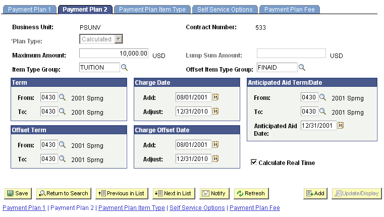 Payment Plan 2 page