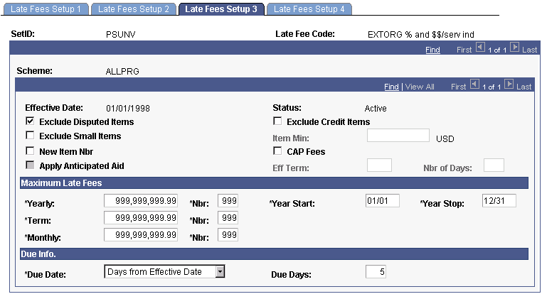 Late Fees Setup 3 page