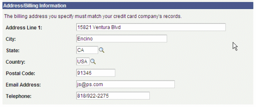 Electronic Payment Test page (4 of 4)