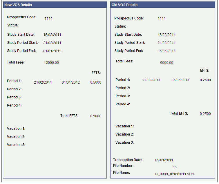 VOS Details page (2 of 2)