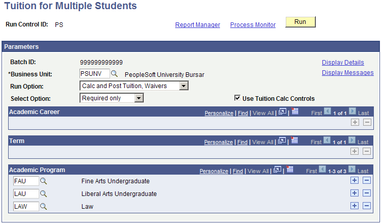 Tuition for Multiple Students page