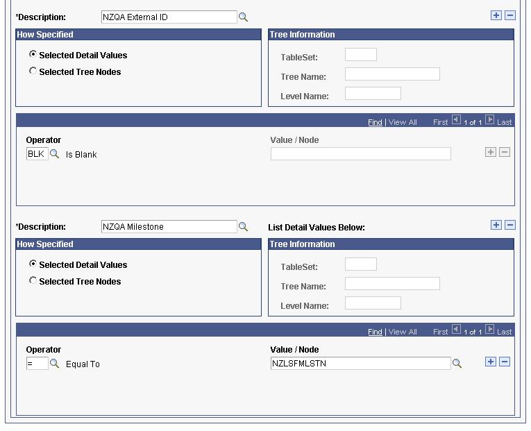 Criteria Details page (2 of 2)