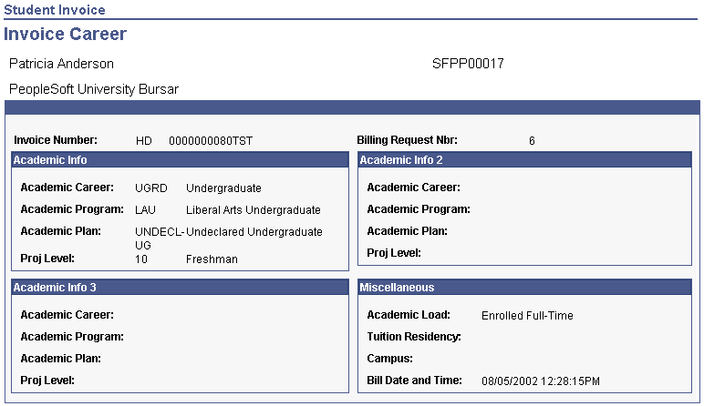 Invoice Career page