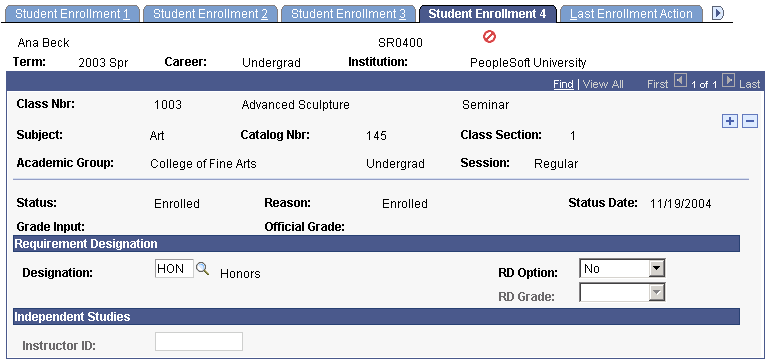 Student Enrollment 4 page