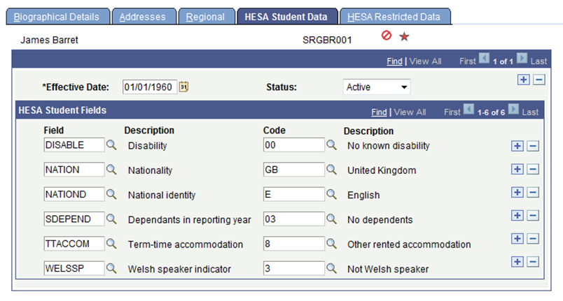 HESA (Higher Education Statistics Agency) Student Data page