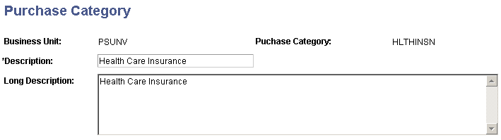 Purchase Category page