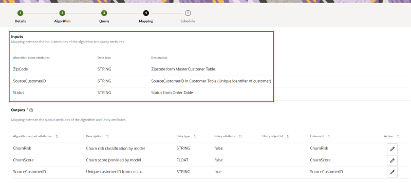 マッピングの入力セクションのイメージ