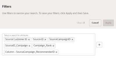 フィルタ・セクションのイメージ