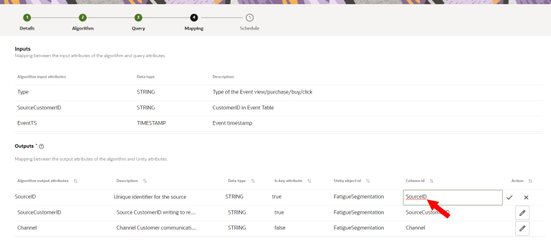 「列ID」フィールドのイメージ