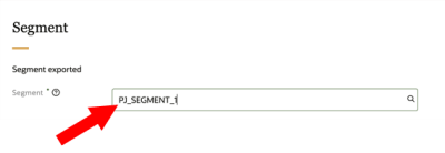 「セグメント」フィールドのイメージ