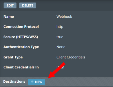 新規宛先ボタンのイメージ