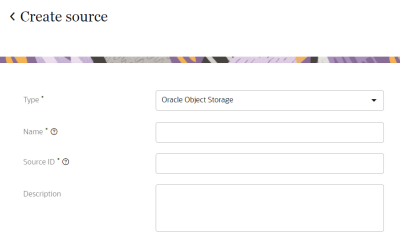 Oracle Object Storageのソースの詳細のイメージ
