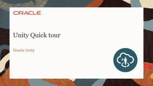 Oracle Unityクイック・ツアー・ビデオのサムネイル・イメージ