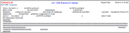 この図には、US 1099電子メディア・レポートが示されています。