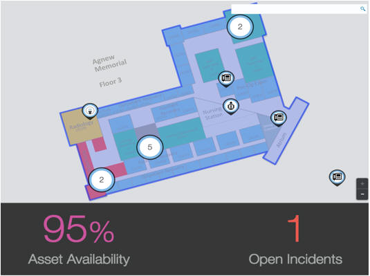 フロア・プランを使用した場所