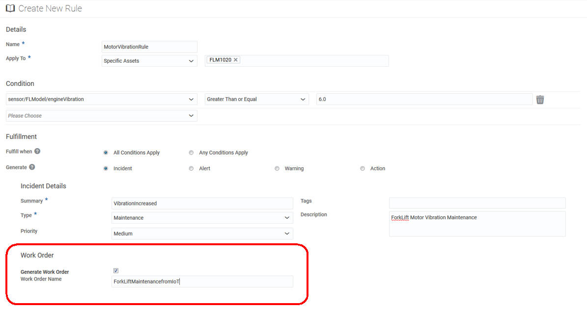 「新規ルールの作成」ページ