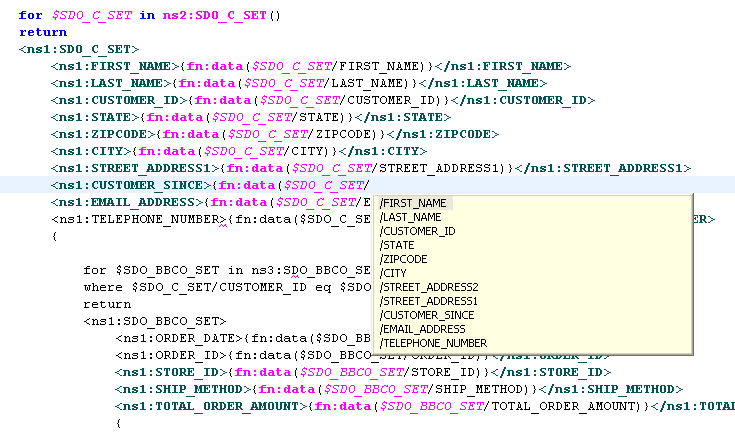 Available XQuery functions.